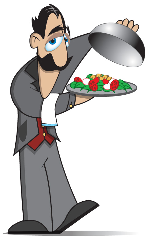 Waiter Clipart
