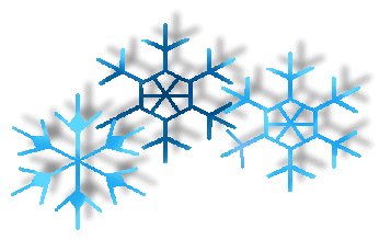 Snowflakes Clip Art 3 - Groups of Snowflakes