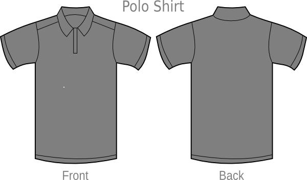 Polo Shirt Grey2 clip art - vector clip art online, royalty free ...