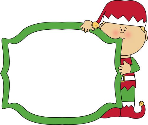 Christmas elf holding a blank sign. | Christmas Clip Art | Pinterest