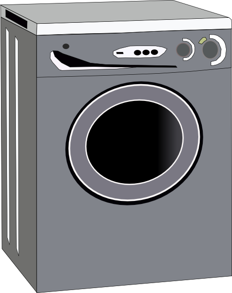 Washing Machine clip art - vector clip art online, royalty free ...