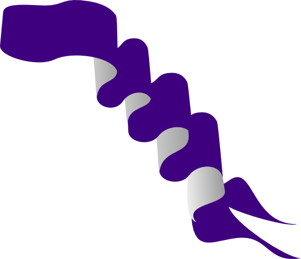 Purple Ribbons clip art - vector clip art online, royalty free ...