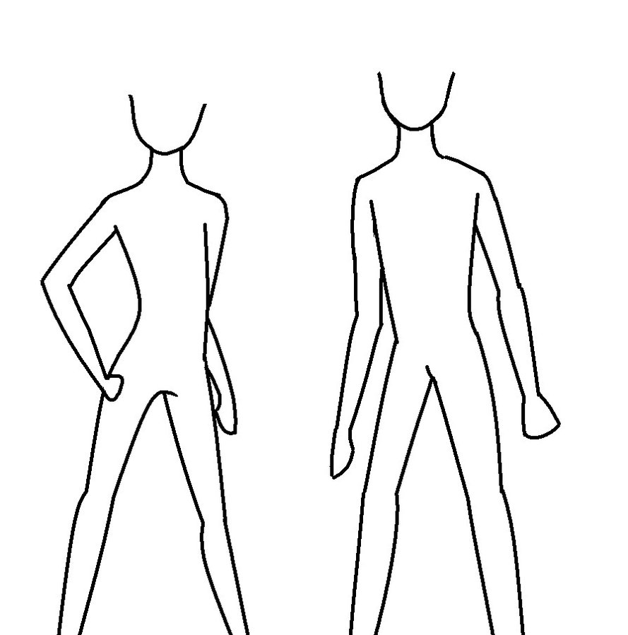 Body outlines by Kawaiistar1314 on deviantART