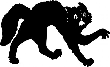 Black Cat clip art Vector clip art - Free vector for free download