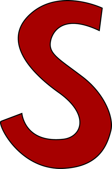 Red Letter S Clip Art - Red Letter S Image