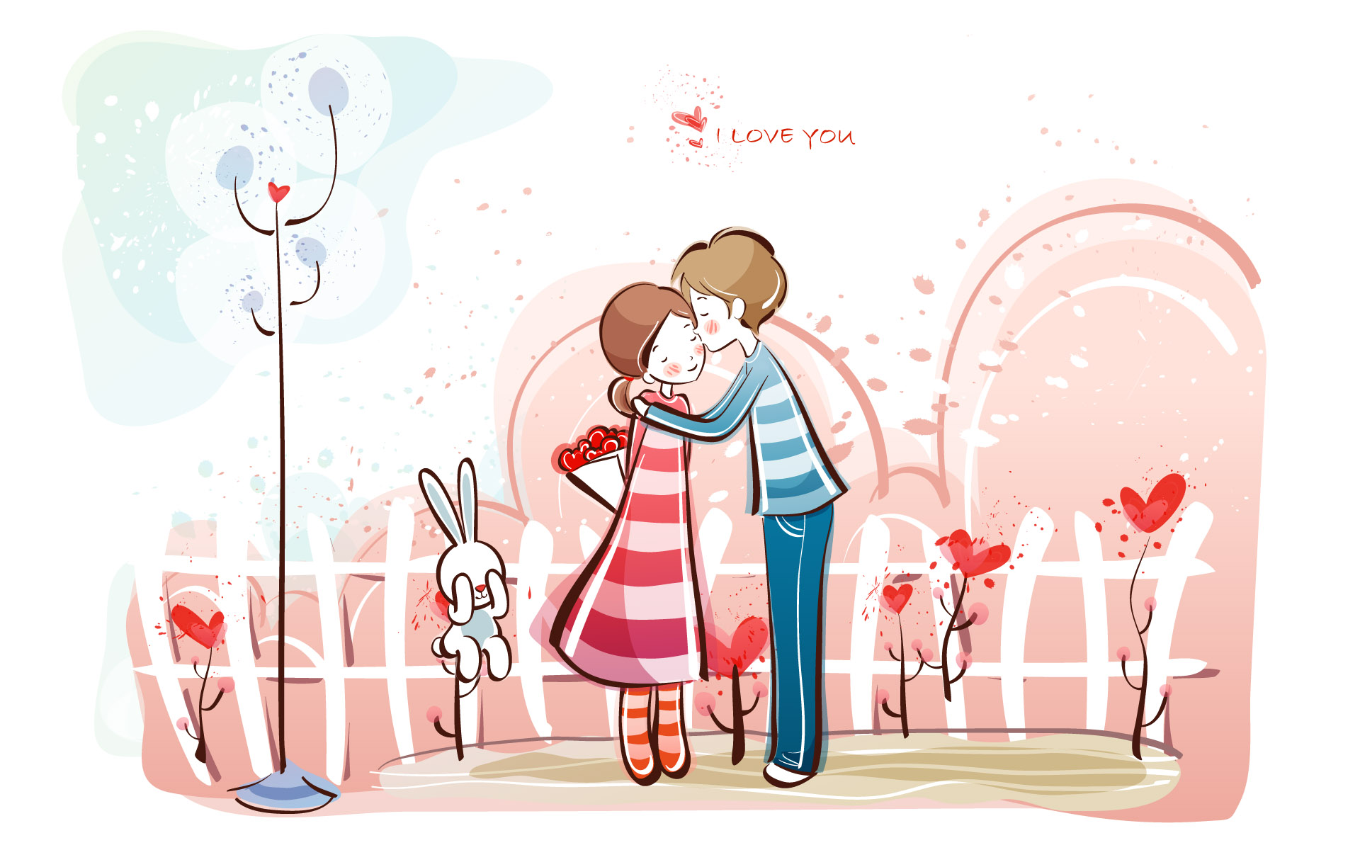 The first series of Valentine's Day cartoon 362 - Cartoon Vector ...