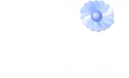 Blue Flower clip art Vector clip art - Free vector for free download