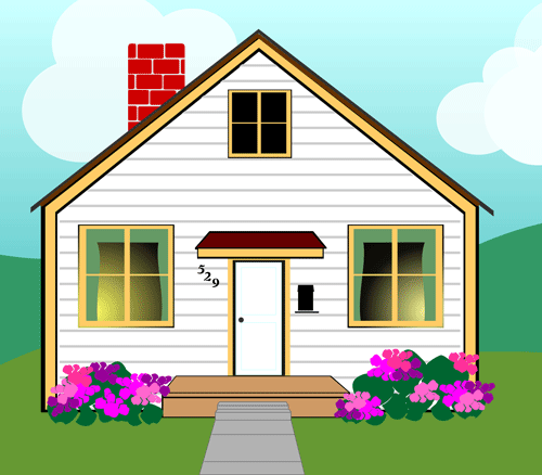 ranch house clipart - photo #1