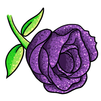 Free Purple Flower Clip Art 1
