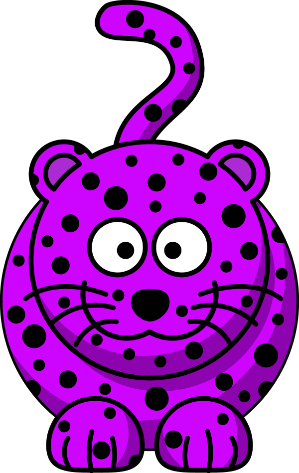 Cartoon leopard - vector Clip Art