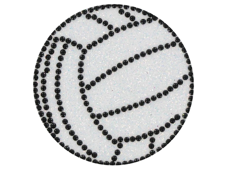 the Paper Studio Volleyball Gemstone Glitter Sticker | Shop Hobby ...