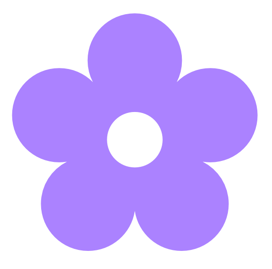 Retro Flower 1 Color Colour Medium Purple 1 Peace xochi.info ...