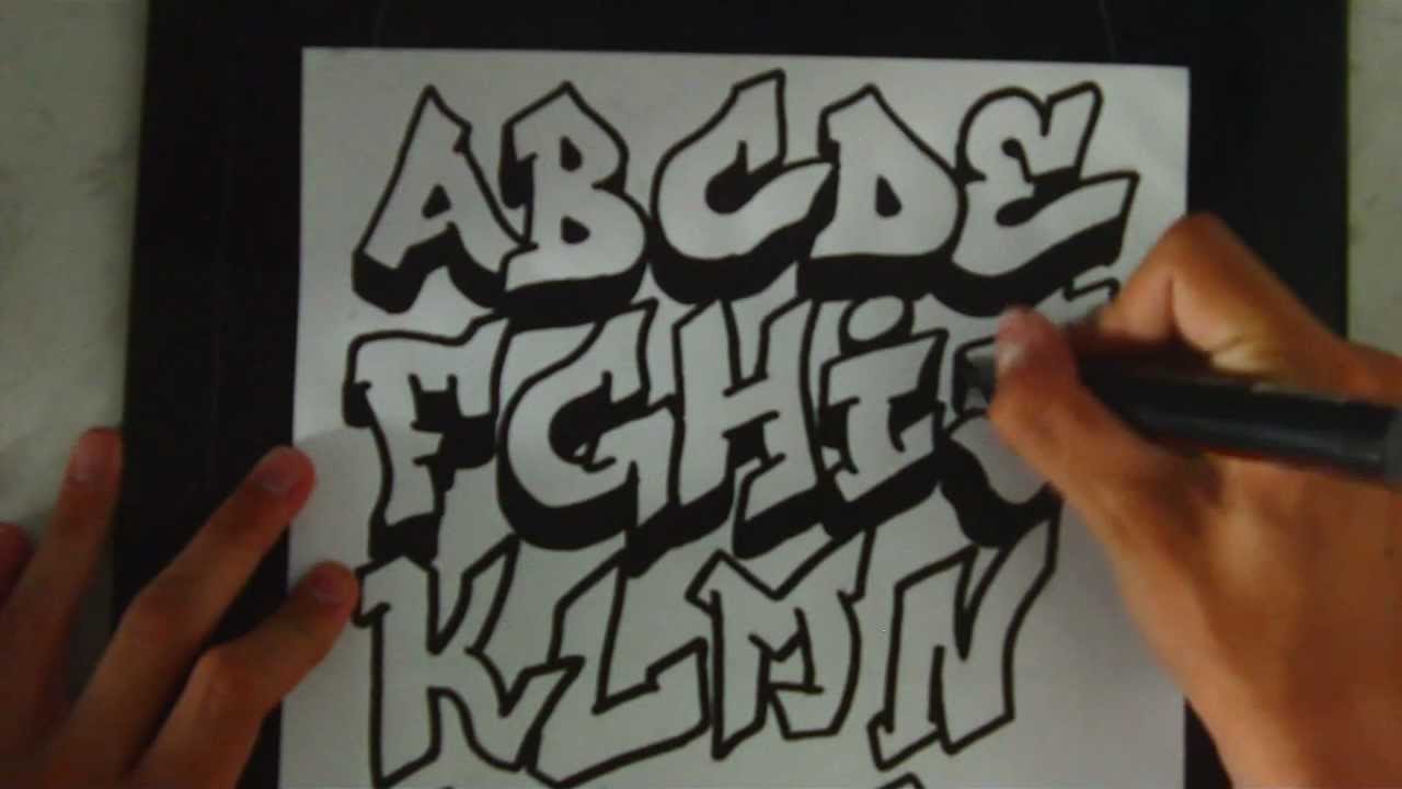 Speed Art | Graffiti Alphabet 1 by ToM-2D - YouTube