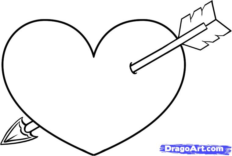 How to Draw a Heart With a Arrow, Step by Step, Tattoos, Pop ...