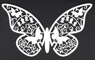 Large White Butterfly 2 Laser Cutout Pk of 10 - Large Butterfly ...