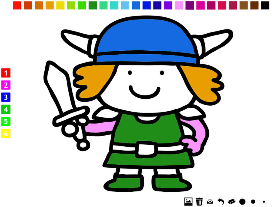 Active Vikings Coloring Book for Children: learn to color viking ...