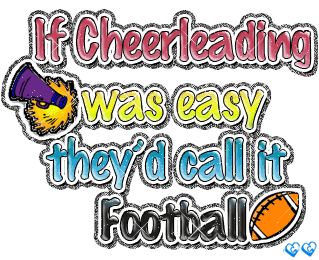 What do you think is harder, football or cheerleading?