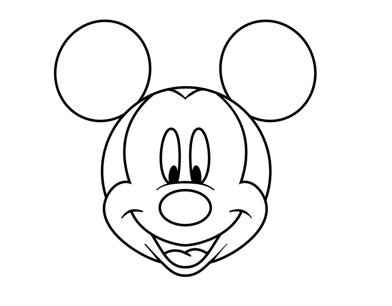 Mickey Mouse Outline Cliparts co