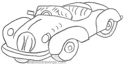 Cartoon Drawings of Cars Showroom