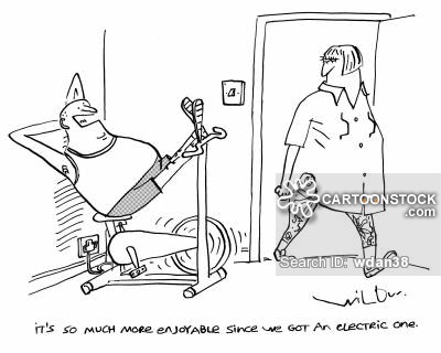 Exercise Bike Cartoons and Comics - funny pictures from CartoonStock