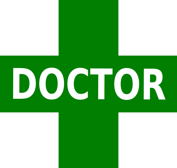 Doctor Logo Green White clip art - vector clip art online, royalty ...