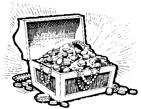 Treasure Chest Clipart Black And White - Gallery