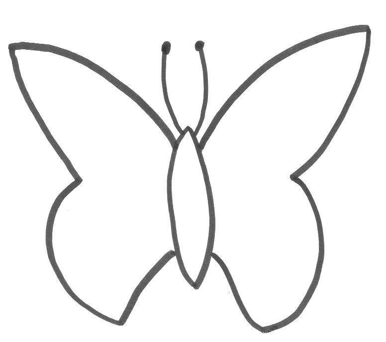 basic butterfly template — Sketches, Patterns & Templates