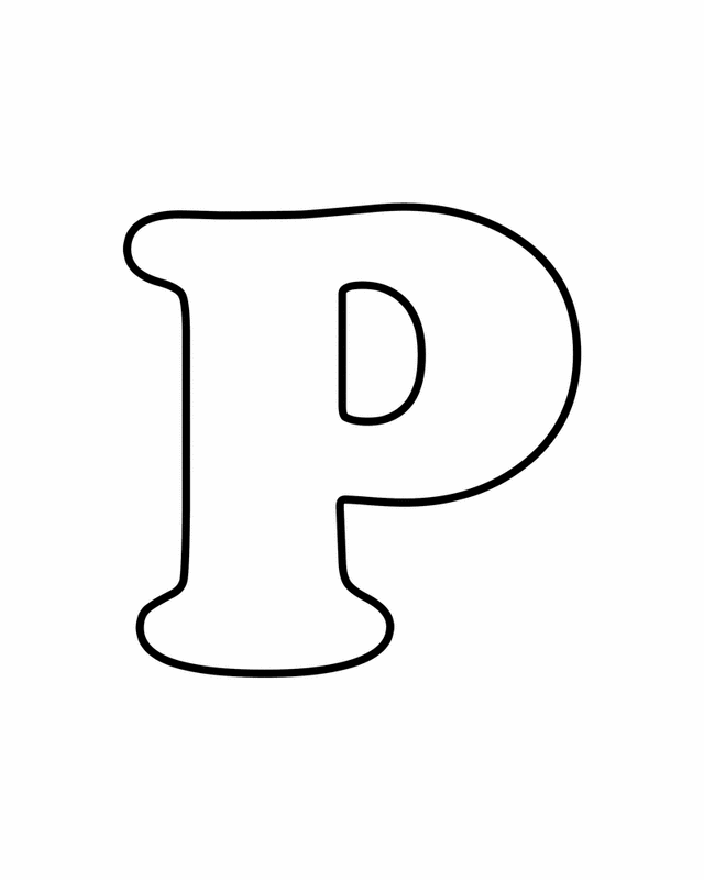 Letter P - Free Printable Coloring Pages | Coloring Printables ...