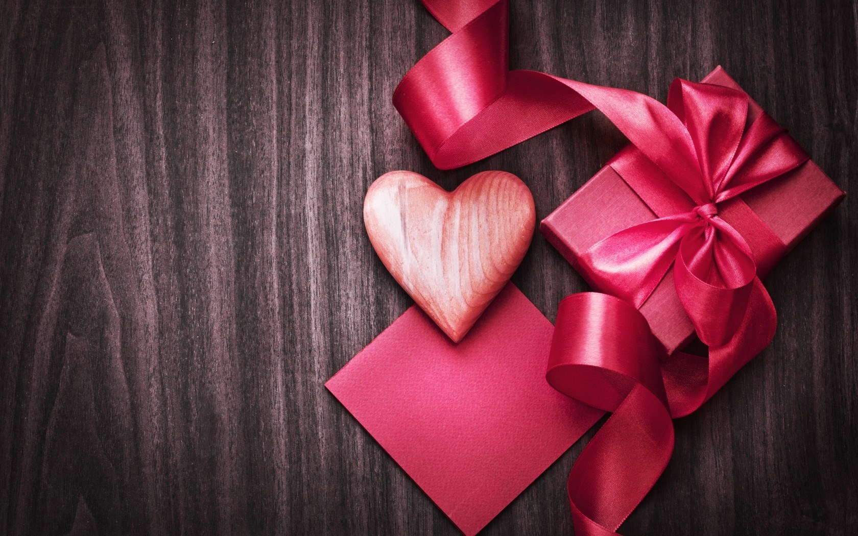 Love Heart Gift Box Ribbon Pink #7027776