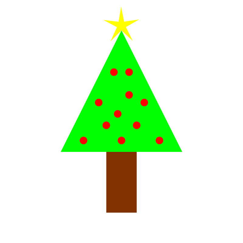 Free Stock Photos | Illustration of a decorated Christmas tree ...