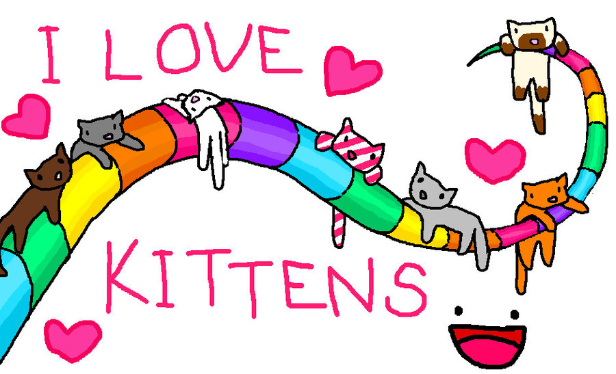 I love kittens by DarkDemonEyes on deviantART