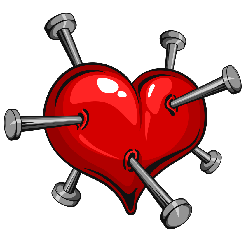 Nailed Heart - Facebook Symbols and Chat Emoticons