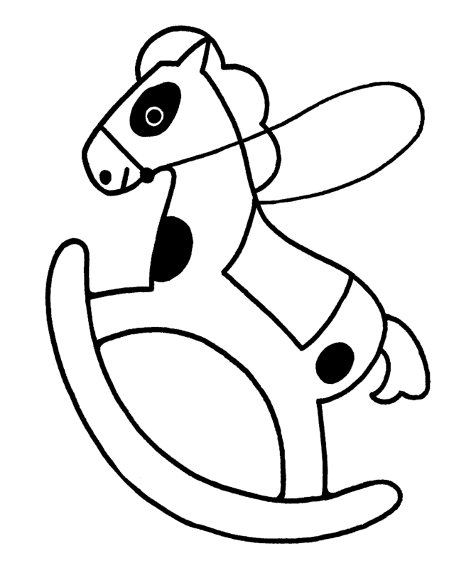 Learning Years: Christmas Coloring Pages - Rocking Horse ...