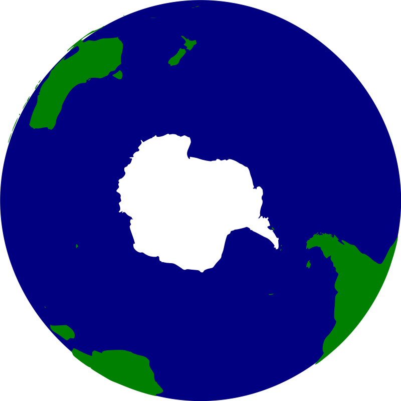 Clipart - Earth Southern Hemisphere