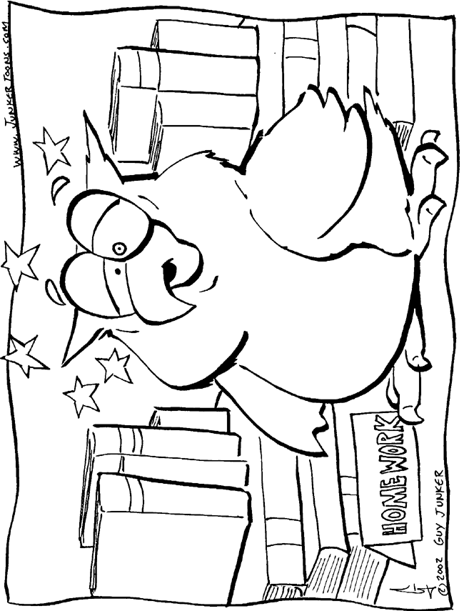 kid homework Colouring Pages (page 2)