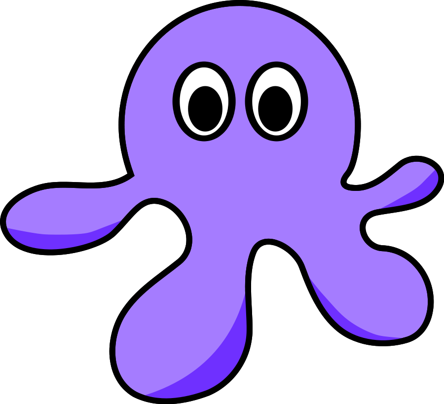 Alien Octopus Clipart, vector clip art online, royalty free design ...