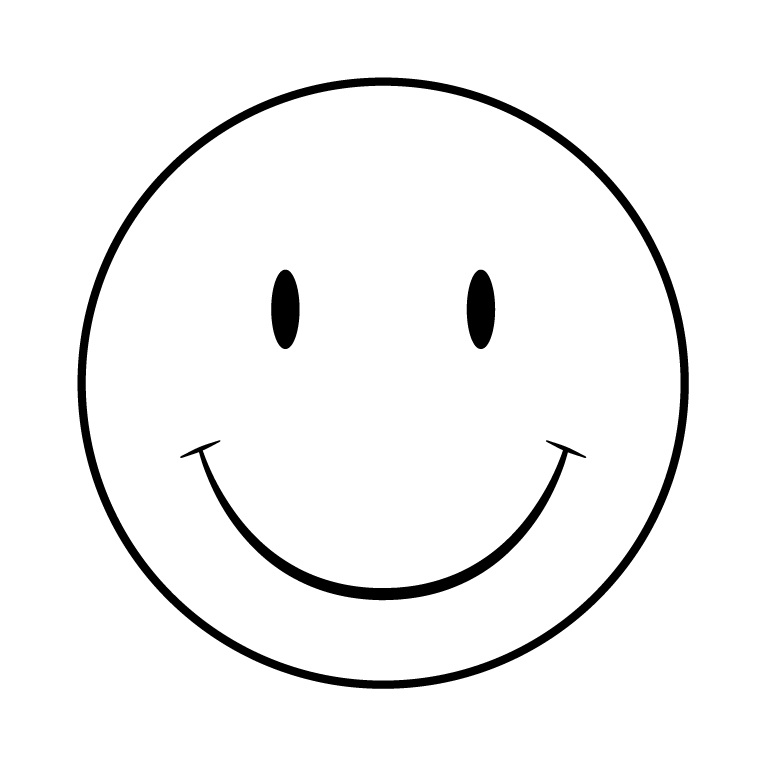 Happy Face Black And White | quotes.