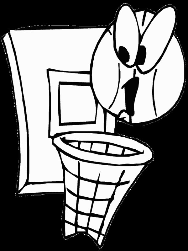 basketball hoops Colouring Pages
