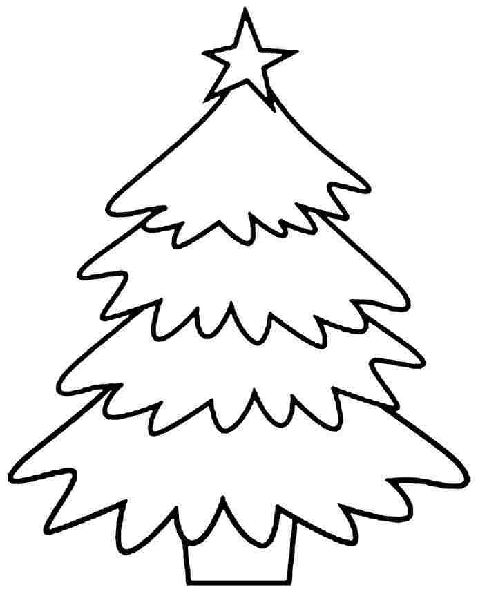 Coloring Pages Christmas Tree Free For Kids & Boys - #