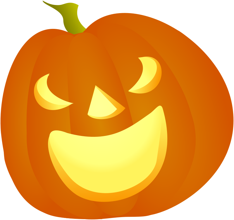 Halloween Pumpkin Smile Free Vector / 4Vector