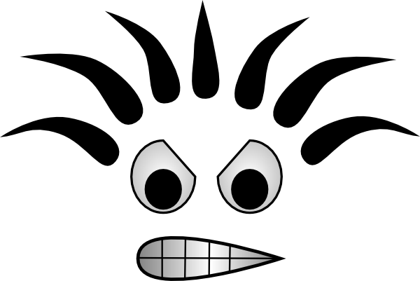 Angry Cartoon Face clip art - vector clip art online, royalty free ...