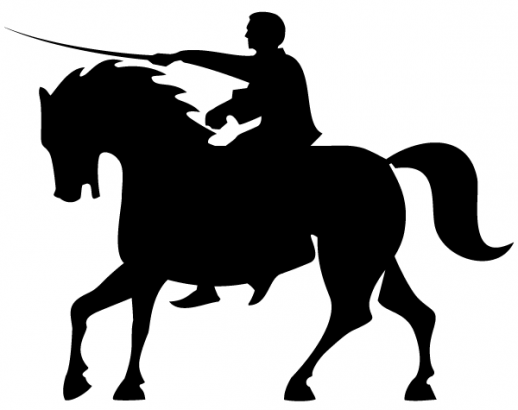 Horse Rider Silhouettes Free Clip Art Vector - EPS - Free Graphics ...