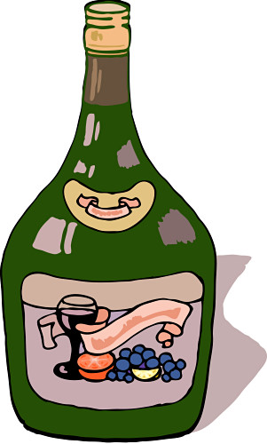Wine Bottle Clipart 060911» Vector Clip Art
