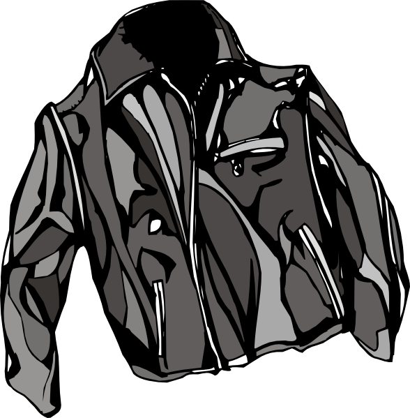 Leather Jacket clip art - vector clip art online, royalty free ...