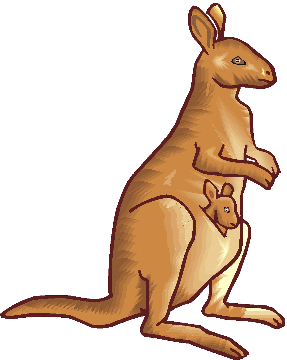 clipart of kangaroo - photo #14