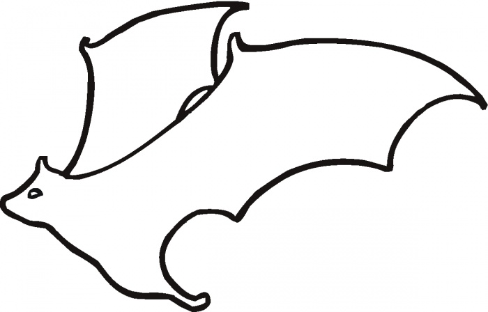 Flying Bat Outline coloring page | Super Coloring - ClipArt Best ...