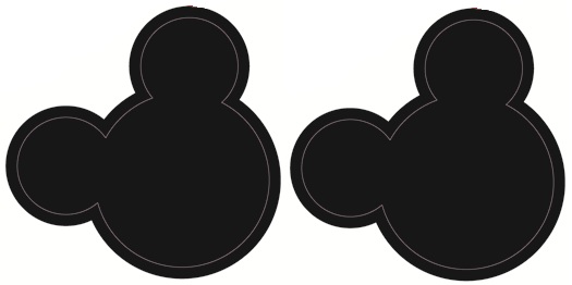 Mickey Mouse Clubhouse Mickey Mouse Ears Pair Wall Decal