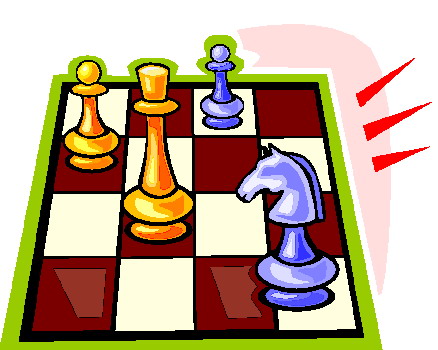 Clip Art - Clip art playing chess 571582