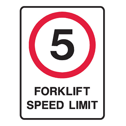 Forklift Speed Limit 5