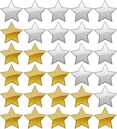 5 Star Rating System Vector clip art - Free vector for free download